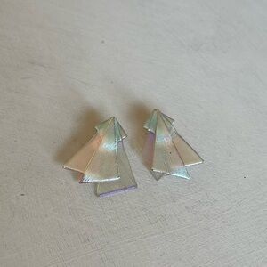 Vintage/Retro style Iridescent Geometric Earrings